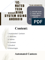 Automated Canteen Ordering System Using Android
