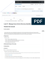 Lab 01 - Manage Azure Active Directory Identities Student Lab Manual