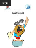 Download Year 12 ToK Oral Presentation Guide by Dan Bobby SN50059631 doc pdf