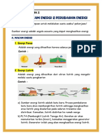 Macam-Macam Energi Dan Perubahan Energi