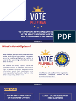 [Vote Pilipinas] - Launch of Voter Registration Service test and 2021 Information Campaign