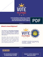 (Vote Pilipinas) - Launch of Voter Registration Service Test and 2021 Information Campaign