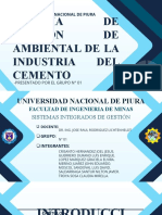 G01 - Sistema de Gestión de Ambiental de La Industria Del Cemento