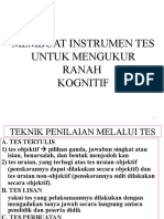 Menyusun Instrumen Kognitif