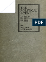 (Walter Lippmann) The Political Scene - An Essay On The Victory of 1918