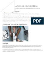 Semiologia 1 Practica Tipos de Diagnosticos