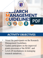 Anagement Esearch Uidelines