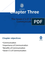 Chapter Three: The Seven C's O' Effective Communication