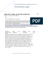 Sars-Cov-2 Rna, QL, RT PCR (Covid-19) - Details