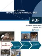 Financing Hydro - Technical and Financial Risk: Hydropower Financing Training November 2018