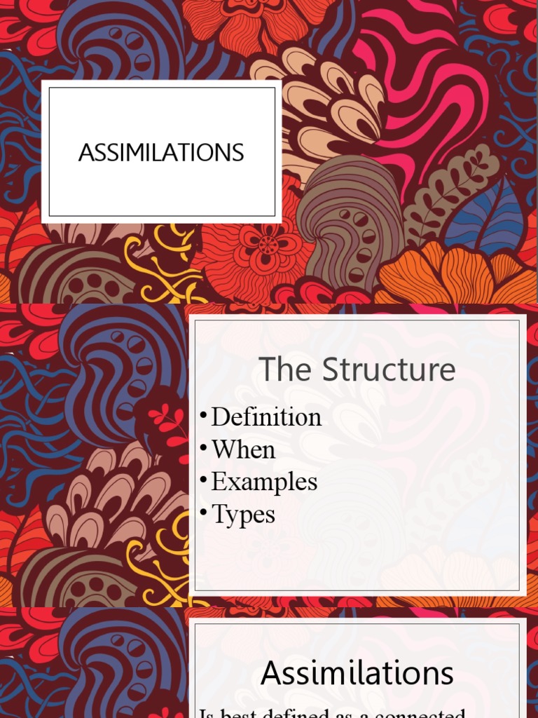 Assimilation | PDF