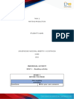 Writing Task Template