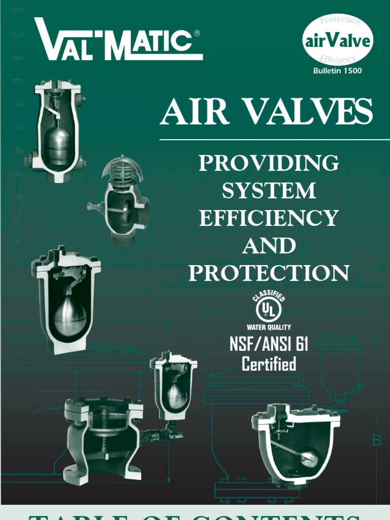 Air Valves Valmatic PDF Valve Pump