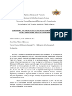 Carta Solicitud Servicio Comunitario