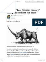 How The 'Last Siberian Unicorn' Stumped Scientists For Years