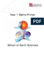 Earth Sciences Maths Primer 2020