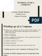 Lecture 8 - Winding Up of A Company