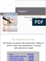 Chapter 7. Cost Volume Profit Analysis