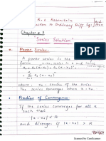 Differential Equations 1 - Handwritten Notes