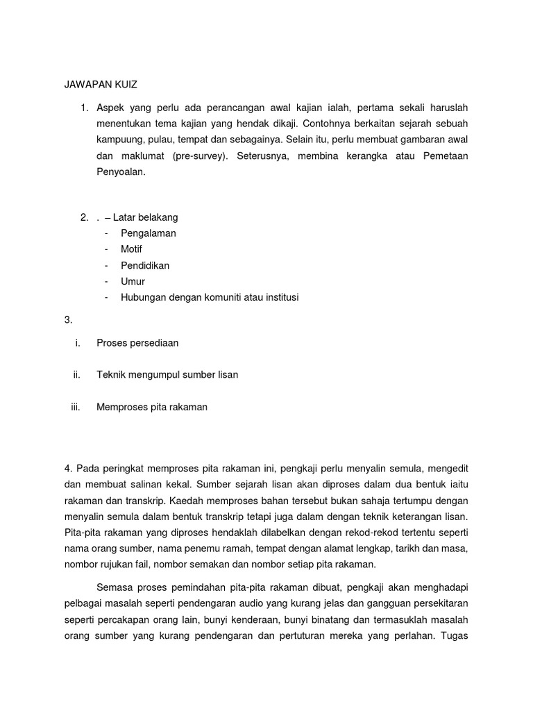 Jawapan Kuiz Pdf