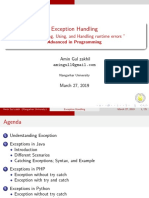 Exception Handling: "Understanding, Using, and Handling Runtime Errors "