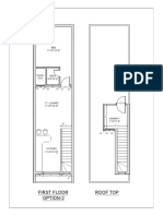 Roof Top First Floor Option-2: BED 11'-0"X12'-6"