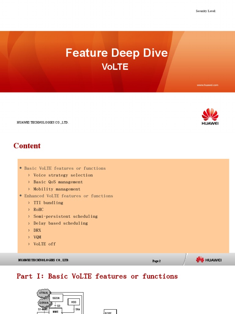 Introduction To LTE Feature Part4 Updated (VoLTE) | PDF | Ip Multimedia ...