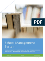 Sample DB Design Document - SchoolManagementSystem