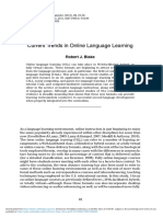 Blake J 2011 Current Trends in Online Language Learning
