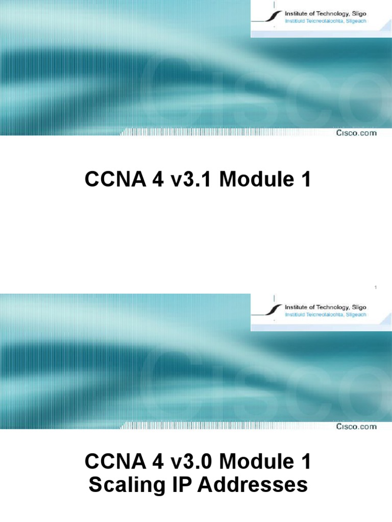 CCNA 4 Module 1 | PDF | Internet Standards | Ip Address