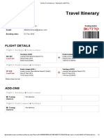 AirAsia Travel Itinerary Booking No. BG7T7Q