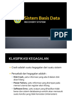 12 - Sistem Basis Data - Recovery System