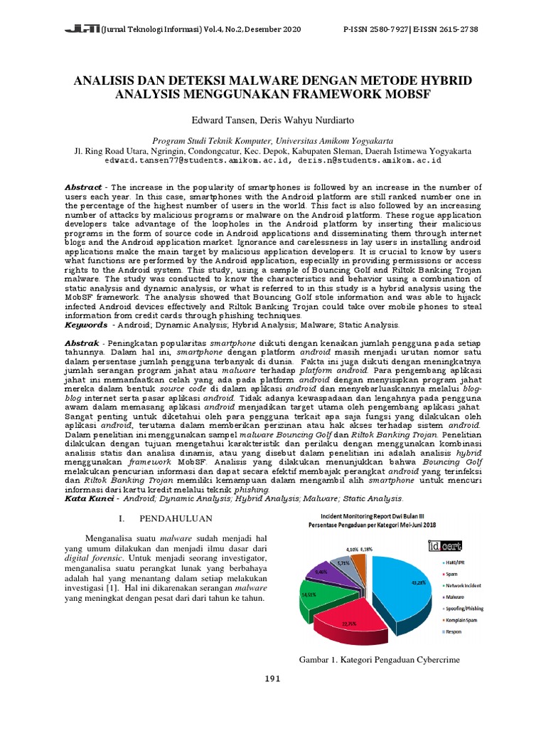 Hybrid Analysis of Android Malware | PDF | Android (Operating System ...