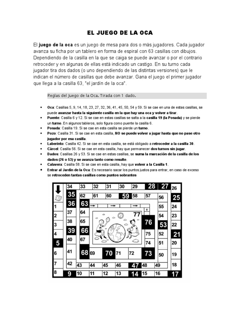 El Juego De La Oca Pdf