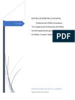 Politica Economica Trabajo Segundo Bimestre