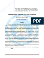 Yuli Mariani. Dampak Pengumuman Right Issue Terhadap Actual Return Abnormal Return Dan Aktivitas Volume Perdagangan Saham