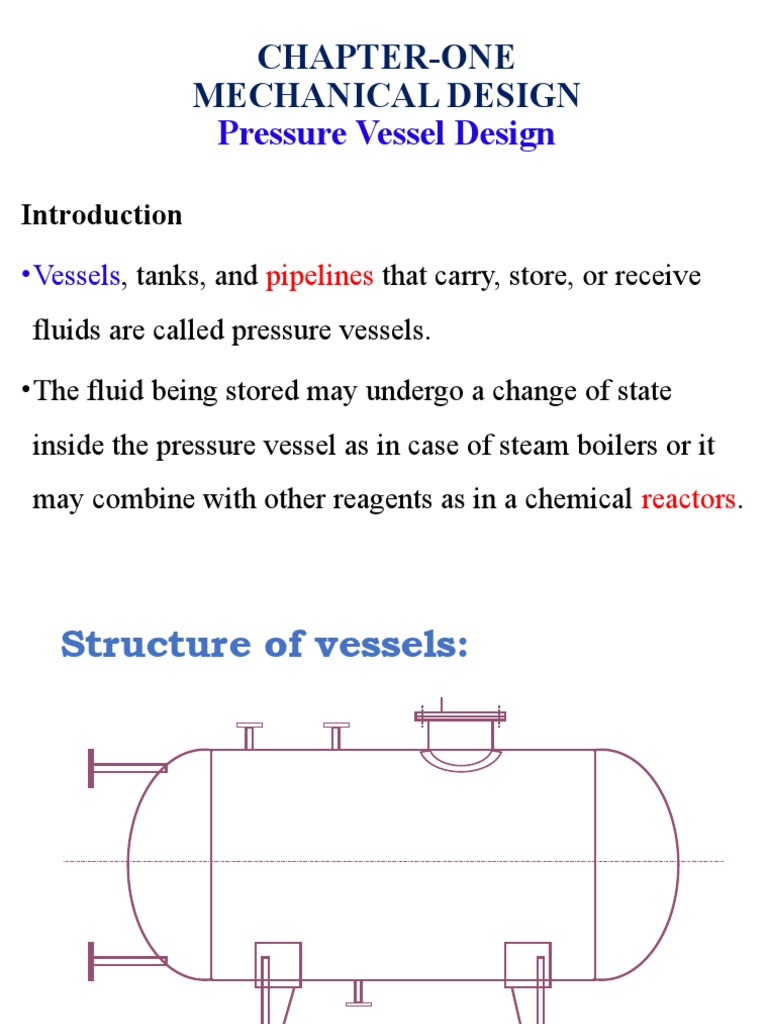 CH1 Pressure Vessel Design1 PDF Strength Of Materials Stress
