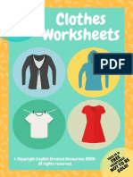 Clothes Worksheets Copyright English Created Resources PDF