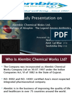 Case Study Presentation On: Alembic Chemical Woks LTD