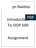 Callyn Naidoo - Assignment Introduction To OOP 500