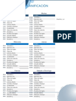 Planificación Semanal