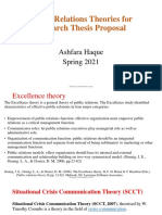 Public Relations Theories For Research Thesis Proposal: Ashfara Haque Spring 2021