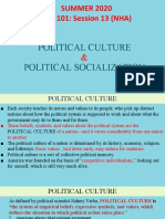 Slide - Session 13 - Political Culture and Socialization