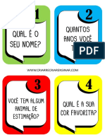 Perguntas e respostas sobre você