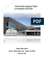 Senior Capstone Project 2019 Handbook