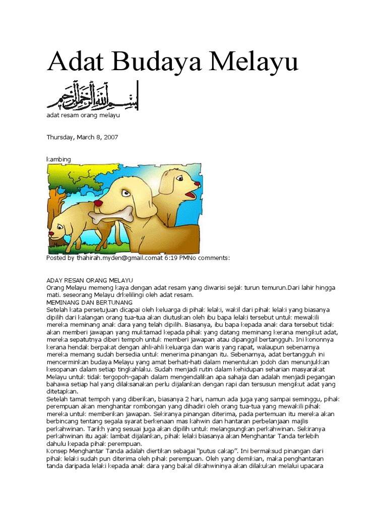 Adat Resam Orang Melayu  PDF