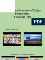Copy of Elements and Principles Scavenger Hunt