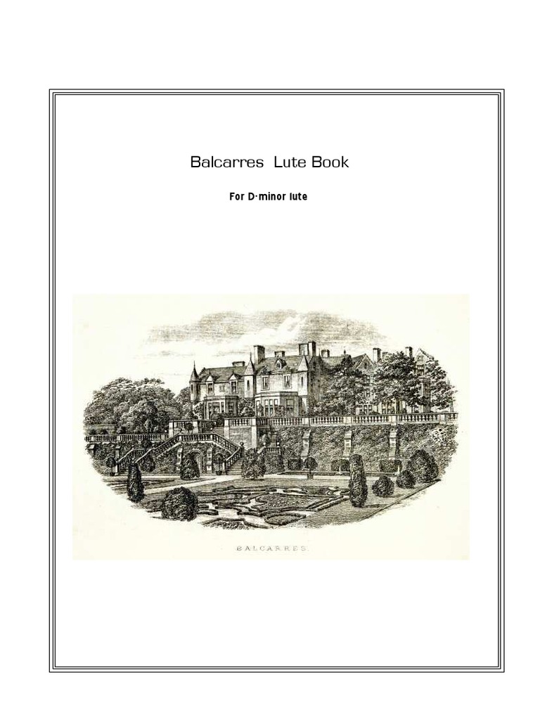 Balcarres Lute Book FordMinorlute PDF