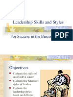 Leadership Skills and Styles