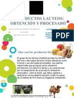 Productos lácteos: obtención y procesado